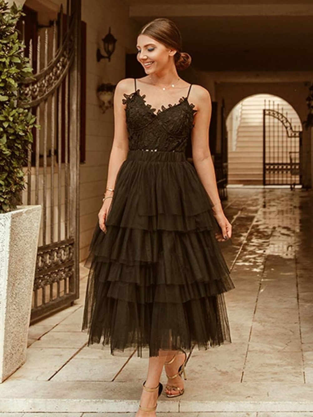 ChicWish tiered tulle skirt